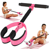 Upgraded Durable Pedal Resistance Band with Handle, Thickened Latex Tubes and Soft Foam Fabric Foot Pedal, Sit Up Exercise Equipment