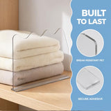 BLULEE Clear Shelf Dividers,Closet Organizers and Storage