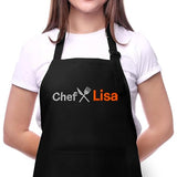Personalized Embroidered Chef Apron for Men and Women with Custom Name Design- Custom Adult Aprons - Perfect Kitchen Cooking Accessory and Chef's Gift for Mothers Day, Fathers Day and Holidays