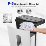 150 Sheet Auto-Feed Paper Shredder, Micro Cut P-5 High Security (5/64 x 19/32 inches