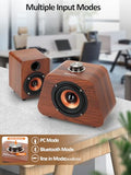 Bluetooth 5.0 and RCA Input pc Speakers for Desktop, Laptops, Phonograph, Phones, Tablets
