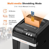 Bonsaii 200-Sheet Auto-Feed Paper Shredders for Office Use, Heavy Duty 8.1-Gal Large Shredder