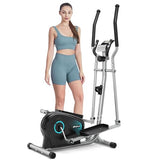 Dripex Elliptical Exercise Machine, Magnetic Elliptical Machine for Home, Hyper-Quiet Elliptical Training Machines w/ 6KG Flywheel (Blue)