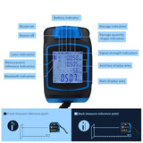 4-in-1 Laser Tape Measure with Laser Level Crosshairs |130ft/40m Laser Distance+16ft/5m AutoLock Tape |Backlit LCD Display (Ft/Inch/M/mm) |for DIY,Construction, Interior Design (Blue/131Ft)