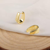14K Gold Small Chunky Hoop Earrings for Women Gold Hoop Earrings