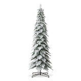 Glitzhome 11ft Prelit Christmas Tree, Artificial Christmas Tree with 700 Warm White Lights