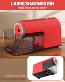 Fully Automatic Pencil Sharpener for 6.5-10.5mm No.2/Jumbo/Colored Pencils, Auto in & Out, 5 Sharpness Modes