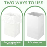 8 Pack 30 Gallon Disposable Trash Cans for Parties, Large Portable Self-Standing Garbage Bins