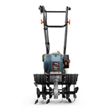 SENIX 4QL 4-Cycle Gas Powered Tiller Cultivator, 46cc Full Crank Engine, 15-Inch Tilling Width, 8-Inch Tilling Depth, Easy Start