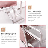 Stainless Steel Cleaning Cart, Mobile Tool Trolley for Commercial Housekeeping, Ideal for Garden