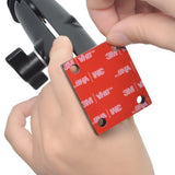 UAYESOK Adjustable Handheld Radio Mount, Walkie-Talkie, Speaker Mic Holder (Screw Hole+3M Adhesive Back Installation)