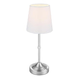JUAKSQZYI Table lamp Desk Lamps Rechargeable Battery-Operated Lamp with Fabric Lampshades for Kitchen Bedroom Living Room Nightstand, Balcony