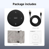SVBONY SVHub Omni2 Conference Speaker and Microphone, Portable Speakerphone, 4 Noise-Canceling Microphones