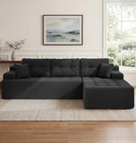 Hobestluk Boneless Couches Modular Sectional Sofa L-Shape Oversized Chaise