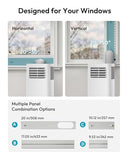 EUHOMY Portable Air Conditioners 12,000 BTU, 5-in-1 Portable AC Unit Up to 550 Sq.Ft. for Bedroom with Cool, Heat, Fan, Dehumidifier, Sleep, AC Units with LED Remote & 24H Timer, Installation Kits