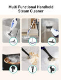 12-in-1 Steam Mop, Fast 15-Sec Heat-Up, 1500W Detachable Handheld Steam Cleaner with 2 Dirt Grip Pads, Removes 99.99% Stubborn Stains for Hardwood Floors, Clothes, Windows, Tiles, Furniture, White