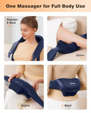 Neck and Shoulder Massager with Heat, Cordless Back and Neck Massager for Pain Relief, Upgraded Graphene Heating, 4D Shiatsu Deep Kneading for Shoulder, Back & Leg, Portable Gift for Dad, Mom & Friend