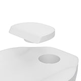 Paddie Electric Height Adjustable Tattoo Chair Spa Bed, Electric Lift Massage Table 3-Section Folding with Storage Pocket for Client/Esthetician/Artist, White
