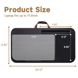 New Laptop Lap Desks for Adults, Fits Up to 17.3" Laptops, Portable Laptop Desk for Bed