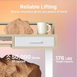 55″ x 26″ Electric Standing Desk with 2 Drawers &24.4″ Large Keyboard Tray
