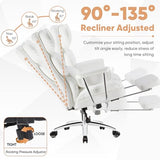 Sweetcrispy Executive Home Office Desk Chair - Ergonomic Big Tall High Back