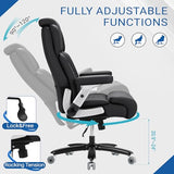 Furmax Heavy Duty Office Chair 500lbs, Big and Tall Gaming Chair with Adjustable Lumbar Support, Ergonomic High Back Computer Chair