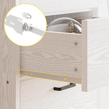 Bookshelf with Door and 3 Drawers, 71in Tall Bookcase Shelf with 3-Tier Shelves