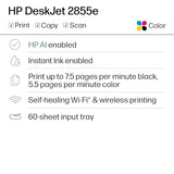 Wireless All-in-One Color Inkjet Printer, Scanner, Copier, Best-for-home, 3 month Instant Ink trial included