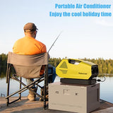 Portable Air Conditioner,Fishing Car,Truck,Outdoor,tent air conditioner for camping,Tent Air Conditiones Outdoor Air Conditioner,portable tent air conditioner,2380 BTU Outdoor Air Conditioner (yellow)