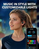 Powerful Sound, Clear Calls, IP55, 36H Playtime, Bluetooth 5.4 Wireless Earbuds, Multipoint Connection
