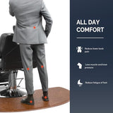 OmySalon 5/8'' Thick Salon Anti Fatigue Mat for Hairstylist Standing