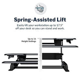 VariDesk Essential 36 - Two-Tier Standing Desk Converter for Monitor & Accessories