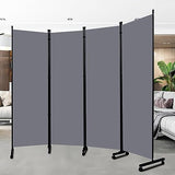 Room Divider Portable 88'' Partition Room Dividers and Folding Privacy Screens 4 Panel Wall Divider for Room Separation