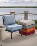 ACTREST Luxury 6-Inch Outdoor Seat Cushions - 24x24 Water&UV&Fade Resistant 1 Set Comfortable Patio Furniture Cushion