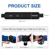 Bosaen Hip Thrust Belt, Hip Thrust Belt for Dumbbells Heavy, Booty Belt for Hip Thrust with 6.5mm Thick Non-slip Padding & 400lbs Load-Bearing