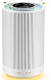 Jafanda Air Purifiers for Home Bedroom Coverage 450 sqft, 23 dB Air Cleaner with Brushless Motor, Effectively Remove Pollen Dust, Night Light, White