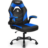 N-GEN Video Gaming Chair Ergonomic Computer Desk Office Chair with Lumbar Support Adjustable Height (Blue)