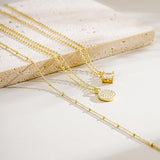 YOIHUR Layered Gold Necklaces for Women, 14K Gold Plated Dainty Stackable Stack Choker Necklaces Trendy Layering Pendant Chain Necklace Set Gold Jewelry for Women Gifts