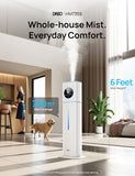 DREO HM735S 11L Smart Humidifier Large Room 700 ft², 100H Cool Mist Air Humidifiers for Bedroom, Top-Fill, Clean Tank Technology, 26dB, Auto Mode, Aroma Box, RGB, Remote & APP Control, Baby, Blue