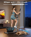 Dripex Elliptical Exercise Machine, Magnetic Elliptical Machine for Home, Hyper-Quiet Elliptical Training Machines w/ 6KG Flywheel (Blue)