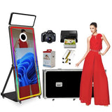 Magic Mirror Photo Booth Machine with DSLR Camera and Instant Printer for Selfie 65", 32" Touch Screen