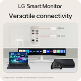 LG 34SR60QC-W 34-inch QHD (3440x1440) Curved Smart Monitor with Streaming