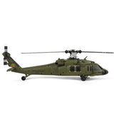 YounggDiy Mini WL K170 Black Hawkk Helicopter for Adults, WL K170 Black Hawkk UH-60L 170 2.4G 4CH Flybarless RC Helicopter, Outdoor Hobby RC Toy Model (RTF Version)