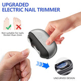 3 in 1 Electric Nail Clipper, Automatic Nail Trimmer with Built-in Nail Grinder & Polisher, Easy to Use for Adults Seniors Kids, USB Rechargeable, Quiet & Safe Manicure Tool, Daily Manicure Supplies