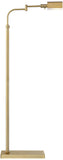 Possini Euro Design Design Keegan Traditional Farmhouse Swing Arm Pharmacy Floor Lamp 54 1/4" Tall Warm Gold Adjustable Metal Shade Decor for Living Room Reading House Bedroom Home Office House