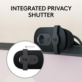 Logitech Brio 101 Full HD 1080p Webcam for Meetings, Streaming, Desktop, Laptop, PC - Built-in Mic, Shutter, USB-A,-Black
