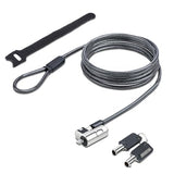StarTech.com Nano Laptop Cable Lock, 6.6ft (2m), Anti-Theft Keyed Lock, Security Cable Locks Nano Slot Notebooks