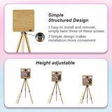 Magic Mirror Photo Booth with Printer and Camera,15.6" Touch Screen Photo Mirror Booth Tripod Wooden Retractable