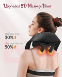 THERAZZAGGE Cordless Neck Massager with Heat [2026 Upgraded] - Neck Shoulder Massager for Pain Relief Deep Tissue, 6D Deep Kneading Shiatsu Back Massage, FSA Eligible HSA Store Eligible