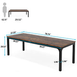 6.5FT Conference Table, 78.7-Inch Rectangle Meeting Seminar Table, Large Business Table for 6-8 People (Only Table)